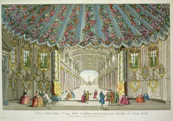 Interior of a Gallery Leading to Vauxhall Gardens