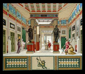 Interior of a House in Pompeii, c.1880