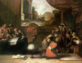 Interior of a Room with Geographers and Mathematicians, c.1680-90