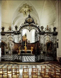 Interior of the Abbey of Valloires (Cistercian), near Abbeville. Somme