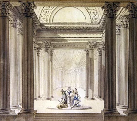Interior of the Temple of Virtue