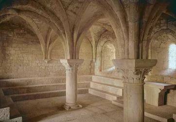 Interior of the chapter house of the Cistercian abbey, founded in 1146