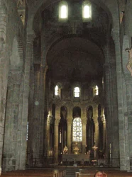Interior view of the basilica