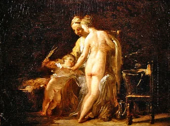 Interior with a Lady at Her Bath, c.1800