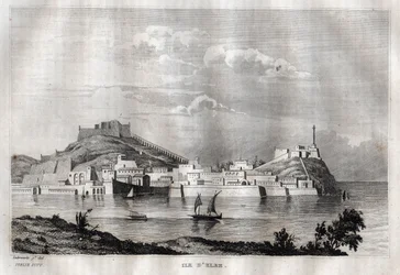 Island of Elba, Tuscany - Engraving from 