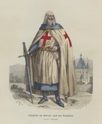 Jacques de Molay, Last Grand Master of the Knights Templar, 14th Century
