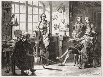 James Watt in his Glasgow shop - in 