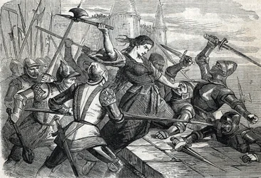 Jeanne Laisne facing Charles the Bold - 1864