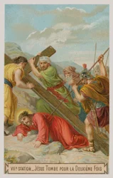 Jesus falls for the second time (The seventh Station of the Cross)