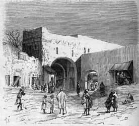 Jewish population of Tetouan (Tetuan) in Morocco: internal view of the Jewish barrio