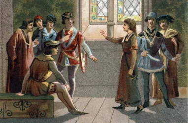 Joan of Arc, arrived at Chinon recognized in Charles VII (1403-1461), who had been in the crowd of courtiers, the future king of France and liberated Orleans