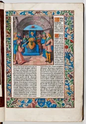 Josephus presents his book to the Emperor Vespasian