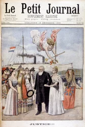 Justice! : President Kruger Coming to Plead the Cause of His People in Holland, to Queen Wilhelmine - in 