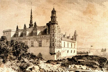 Kronborg Castle, Hillerod, Denmark, 1850s, from La Tour du Monde, published Paris, 1860s