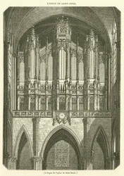 The Organ of the Church of Saint-Denis (engraving)