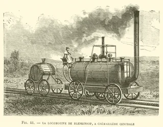 The Blenkinsop Locomotive with Central Rack