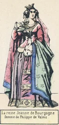 Queen Jeanne of Burgundy, wife of Philip of Valois