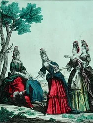 Ladies playing guessing game with a Gentleman