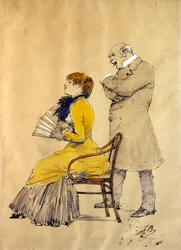 Lady with a Fan and a Gentleman