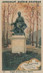 Lamartine, Poet & Historian, 1790-1869, Erected Avenue Henri Martin