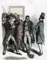 The arrest of Vautrin (Jacques Collin) in 