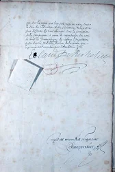 Last Page of the Statutes of the French Academy