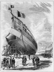Launch of the armour ship 