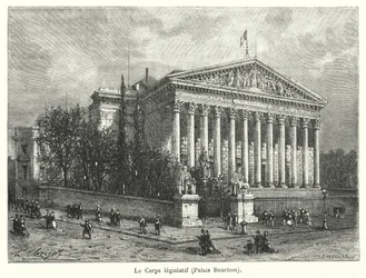 The Legislative Body, Palais Bourbon (engraving)