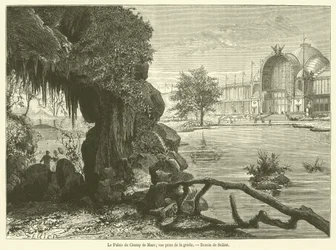 The Palace of the Champ de Mars, View from the Grotto (engraving)