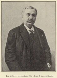Captain Ch Renard, Died Colonel (engraving)