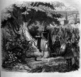 Legend of Charlemagne and the snake