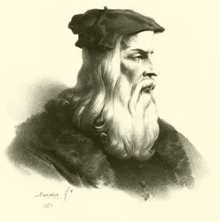 Portrait of Leonardo Da Vinci (engraving)