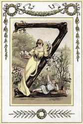Letter Representing a Mother and Her Son, Late 19th Century (chromolithograph)