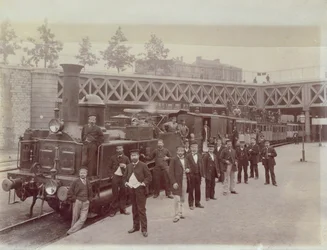 Locomotive CAIL, built c.1866-67, at Pont de Courcelles, Paris, c.1867
