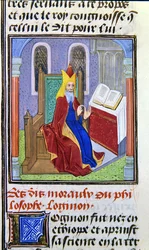 Lomnon, from Histoire des Philosophes, Late 15th Century
