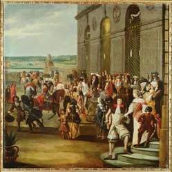 Louis XIV Before the Grotto of Thetis in the Gardens of Versailles