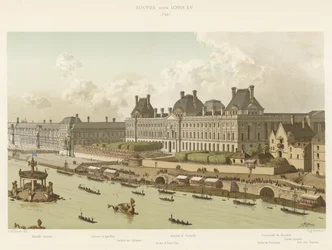 Louvre under Louis XV, 1739