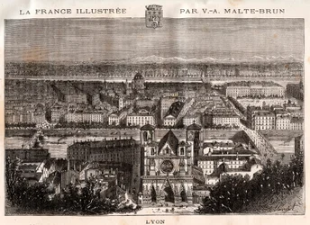 Lyon - engraving in 