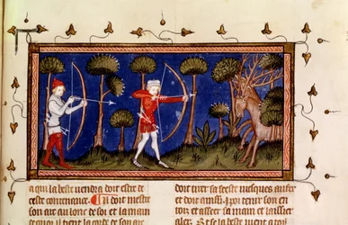 Hunting Scene, from the Book of King Modus and Queen Ration