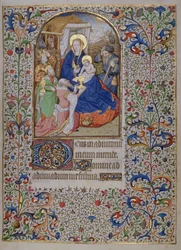 Adoration of the Magi, French Horae (detail)
