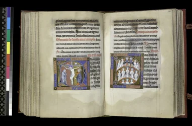 Suffrage to the Cross and Suffrage to Angels, from the Psalter and Hours of Isabella of France, Paris, c.1265-70