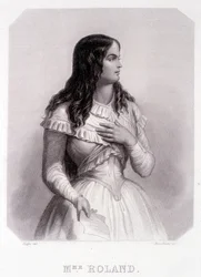 Madame Roland, French Politician - Engraving