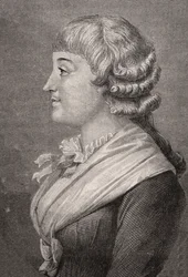Madame Roland, Engraved by Stephane Pannemaker after Rambert, from 