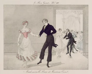 Mademoiselle Busc and Monsieur Corset, plate 111 from le Bon Genre