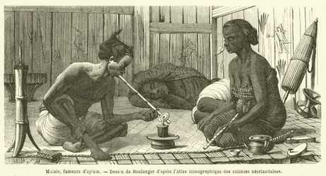 Malays, opium smokers