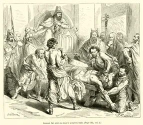 Manasseh Sawing the Prophet Isaiah in Two