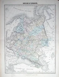 Map depicting European Russia