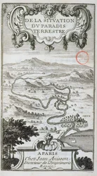 Map from De La Situation du Paradis Terrestre, 1691