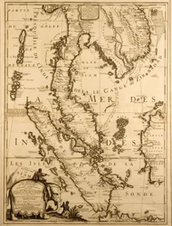 Map of South East Asia, 1687