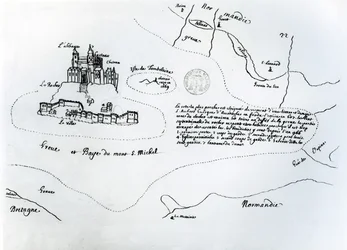 Map of the Bay of Mont Saint-Michel
